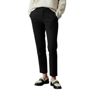 Ann Taylor Sherpa Penny Loafers — Black & Cream — Size 6